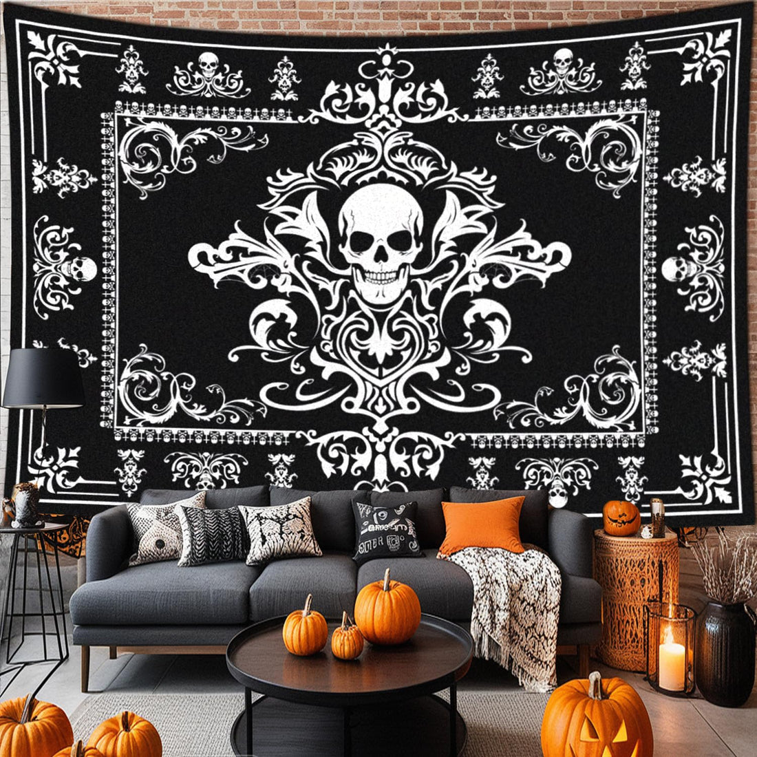 EVENHUG Halloween Reversible Sofa Cover - EVENHUG Halloween Reversible Sofa Cover