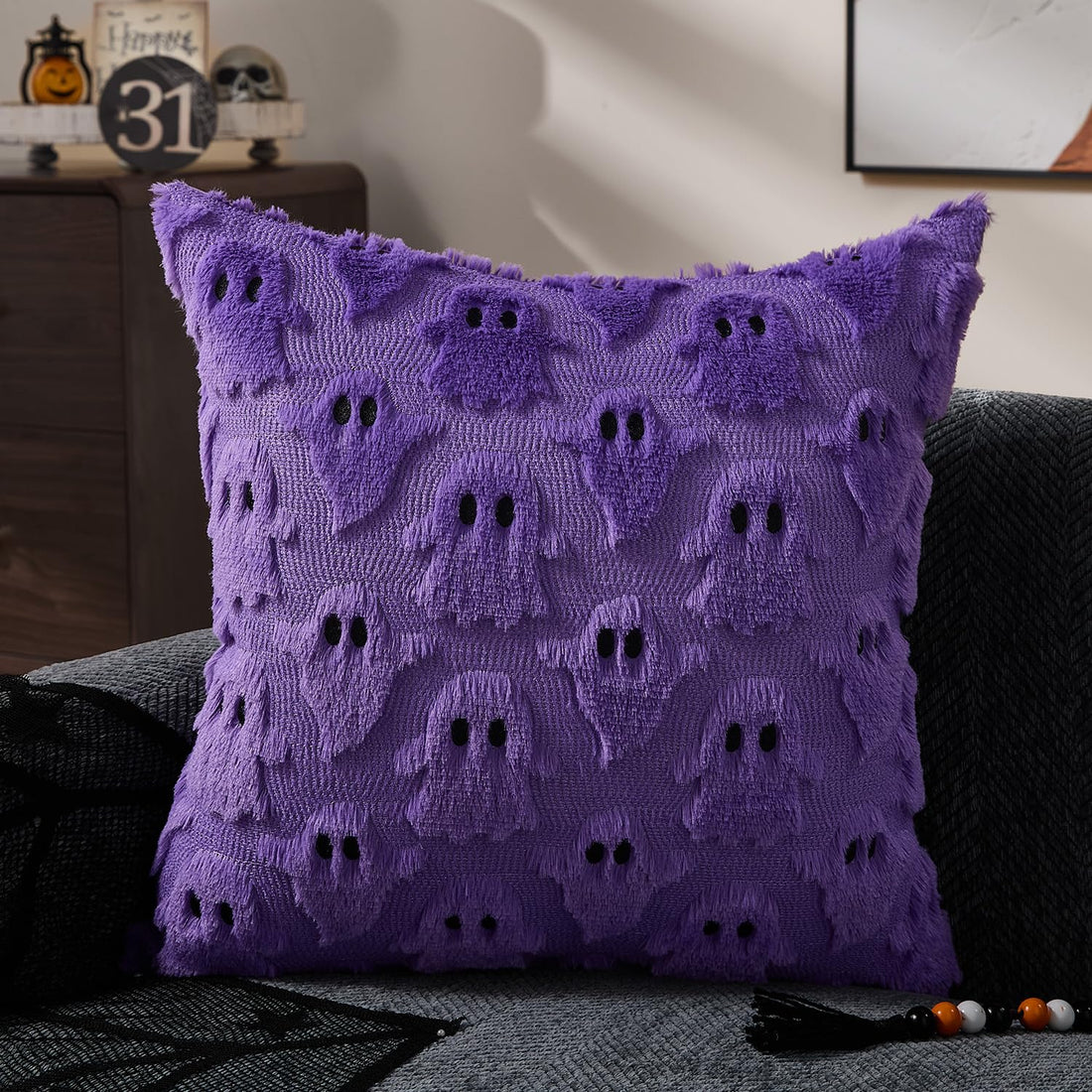 DFXSZ Halloween Ghost Pillow Covers – Set of 2 - DFXSZ Halloween Ghost Pillow Covers – Set of 2