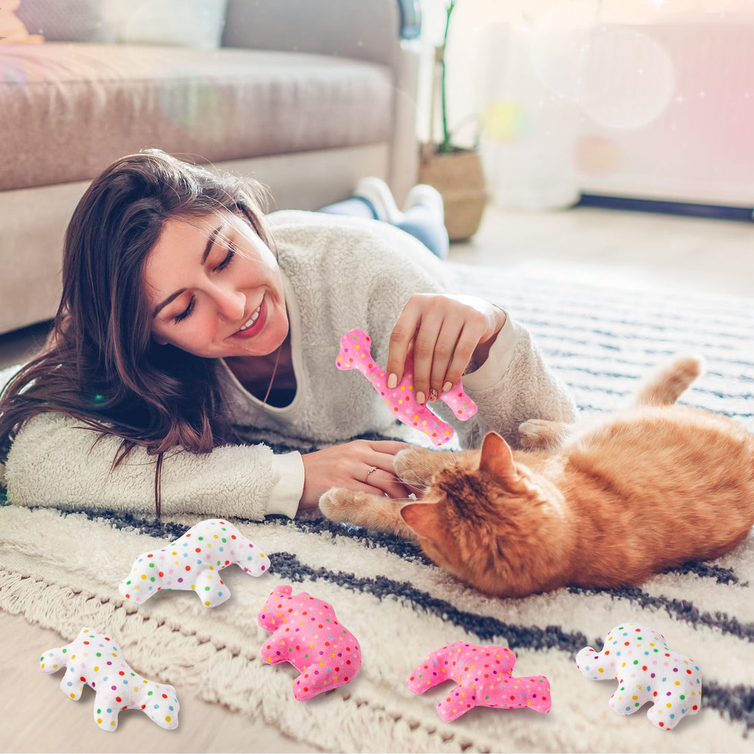 MALLMALL6 Halloween Catnip Toys – 5pcs Pumpkin Teething Set for Kittens & Cats - MALLMALL6 Halloween Catnip Toys – 5pcs Pumpkin Teething Set for Kittens & Cats