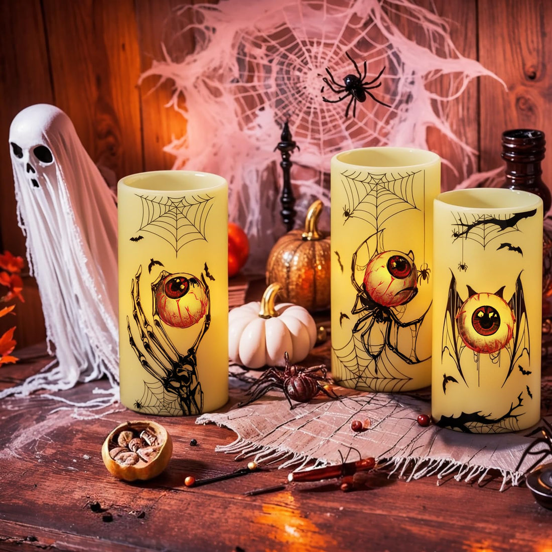 Eldnacele Halloween Flameless LED Candles - Eldnacele Halloween Flameless LED Candles