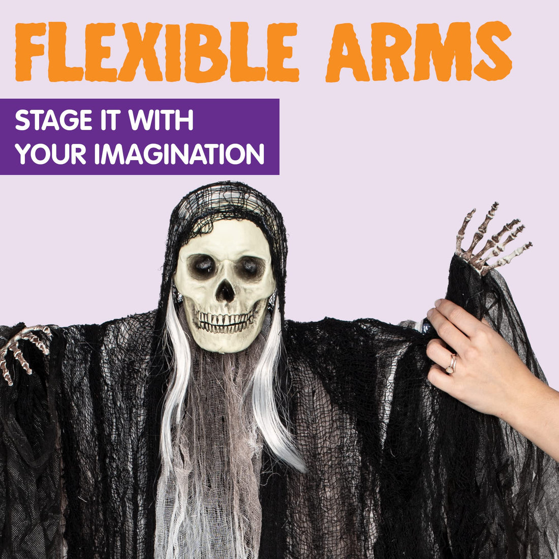 JOYIN 3-Pack Hanging Skeleton Ghosts - JOYIN 3-Pack Hanging Skeleton Ghosts