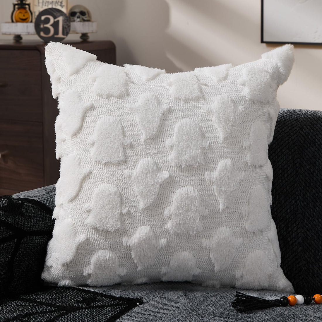 DFXSZ Halloween Ghost Pillow Covers – Set of 2 - DFXSZ Halloween Ghost Pillow Covers – Set of 2