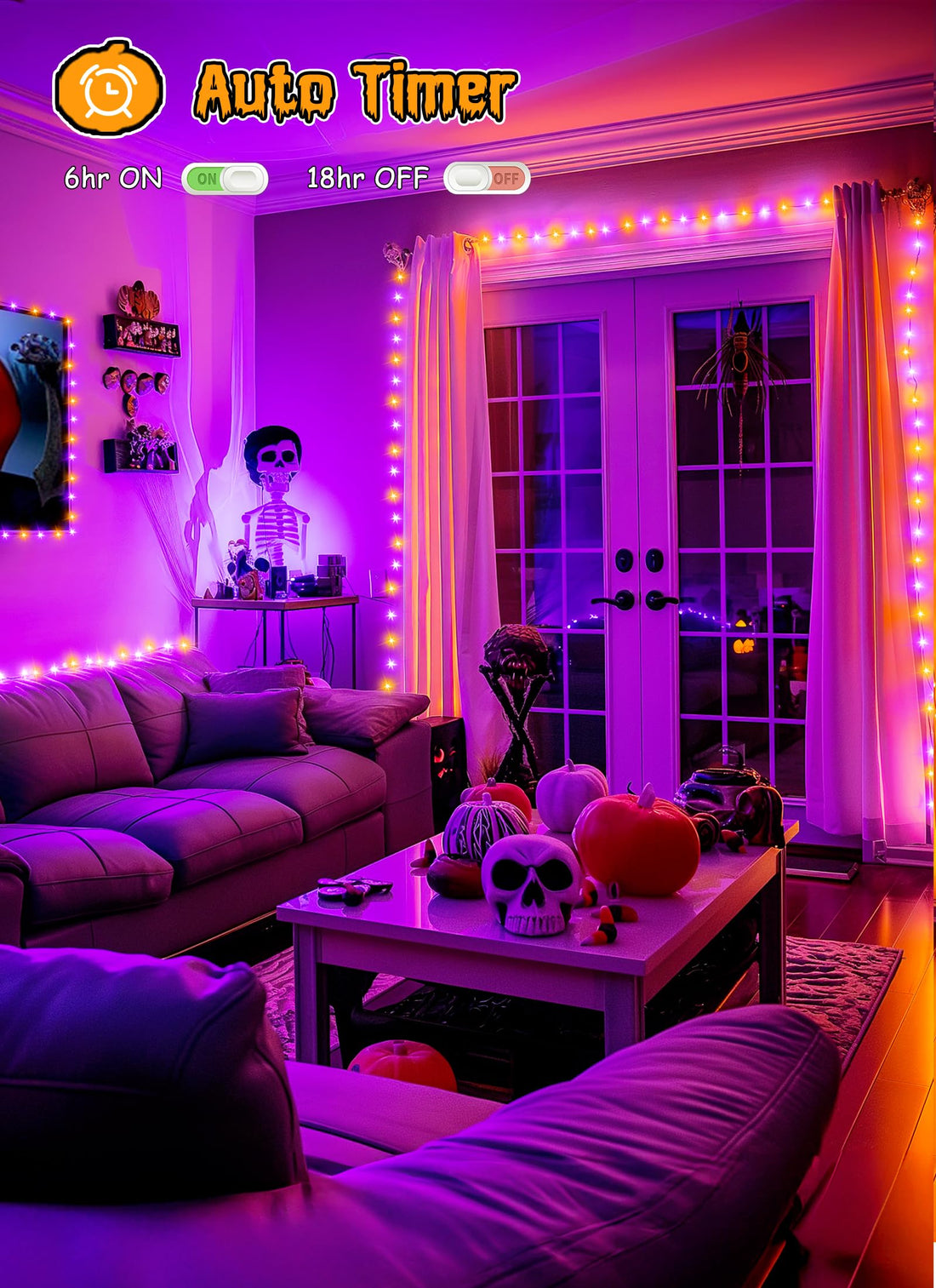 Brightown Battery Operated Halloween Lights Outdoor - Brightown Battery Operated Halloween Lights Outdoor