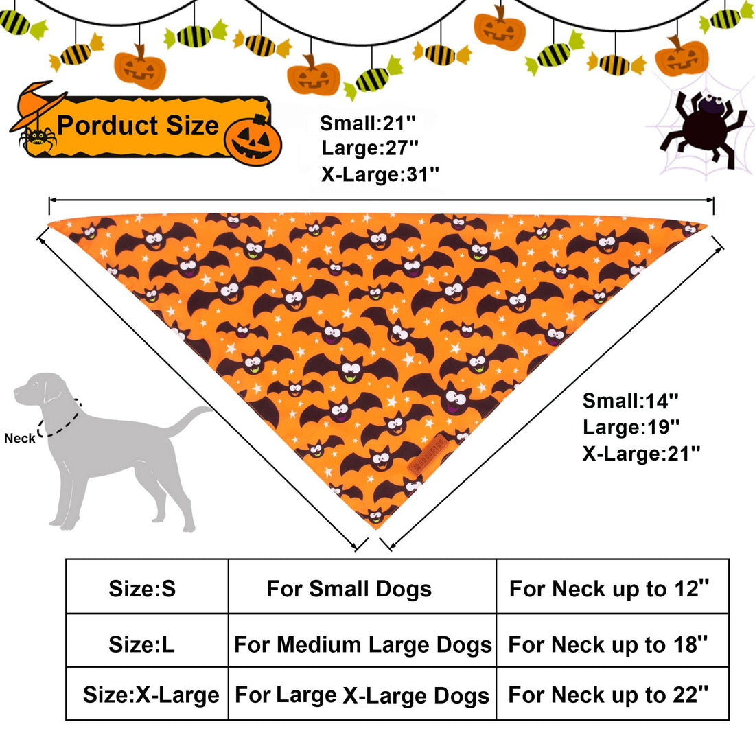 ADOGGYGO Halloween Dog Bandana - ADOGGYGO Halloween Dog Bandana