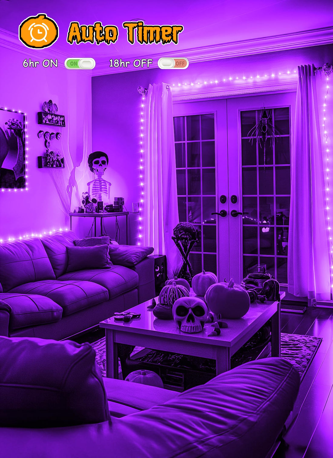 Brightown Battery Operated Halloween Lights Outdoor - Brightown Battery Operated Halloween Lights Outdoor