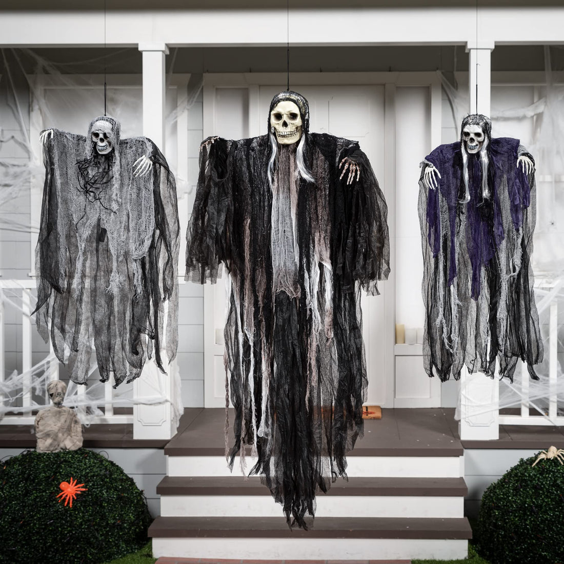 JOYIN 3-Pack Hanging Skeleton Ghosts - JOYIN 3-Pack Hanging Skeleton Ghosts