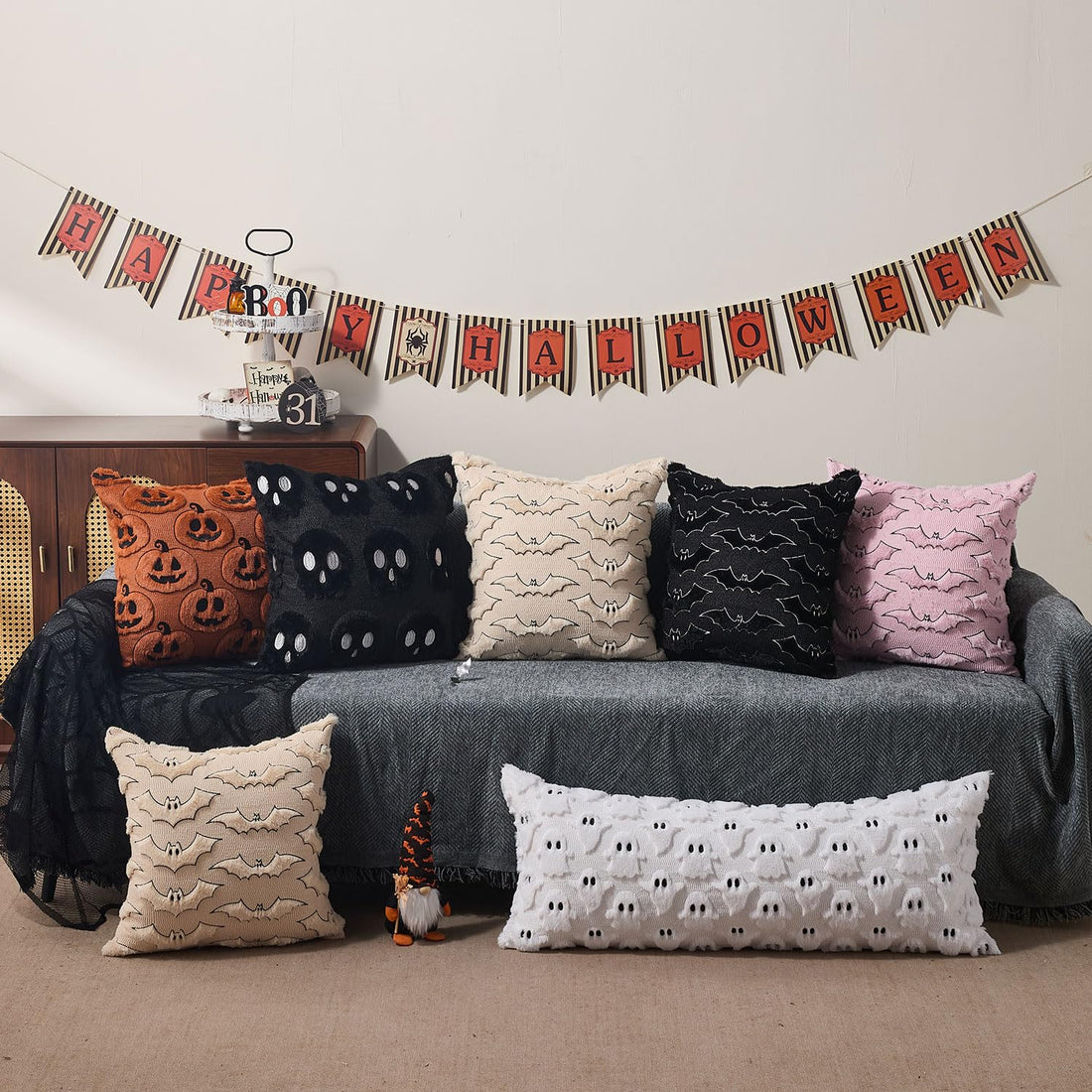 DFXSZ Halloween Ghost Pillow Covers – Set of 2 - DFXSZ Halloween Ghost Pillow Covers – Set of 2