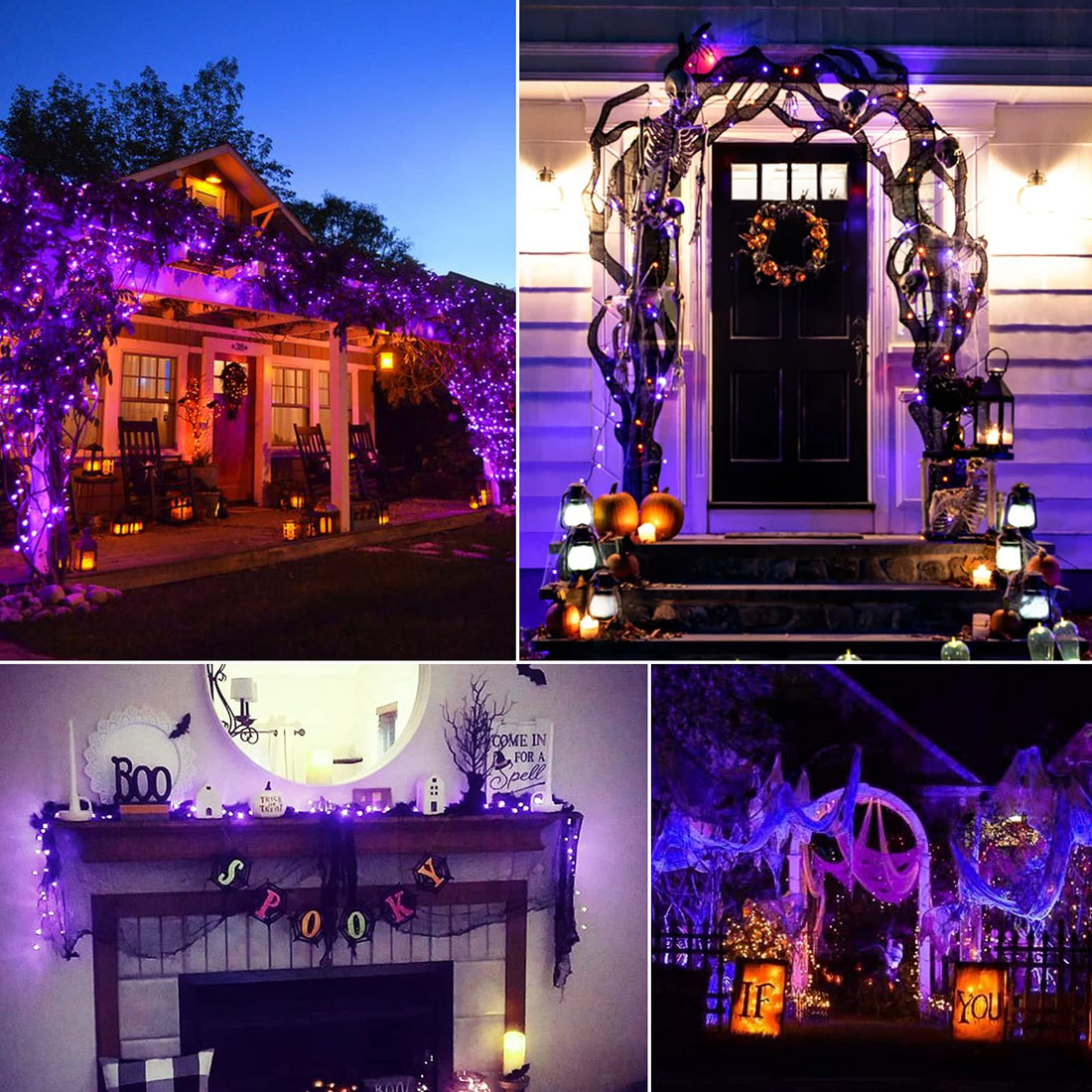 Minetom 25FT Halloween Purple String Lights - Minetom 25FT Halloween Purple String Lights