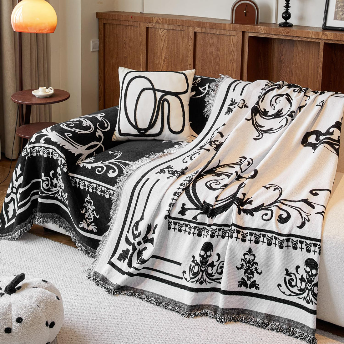EVENHUG Halloween Reversible Sofa Cover - EVENHUG Halloween Reversible Sofa Cover