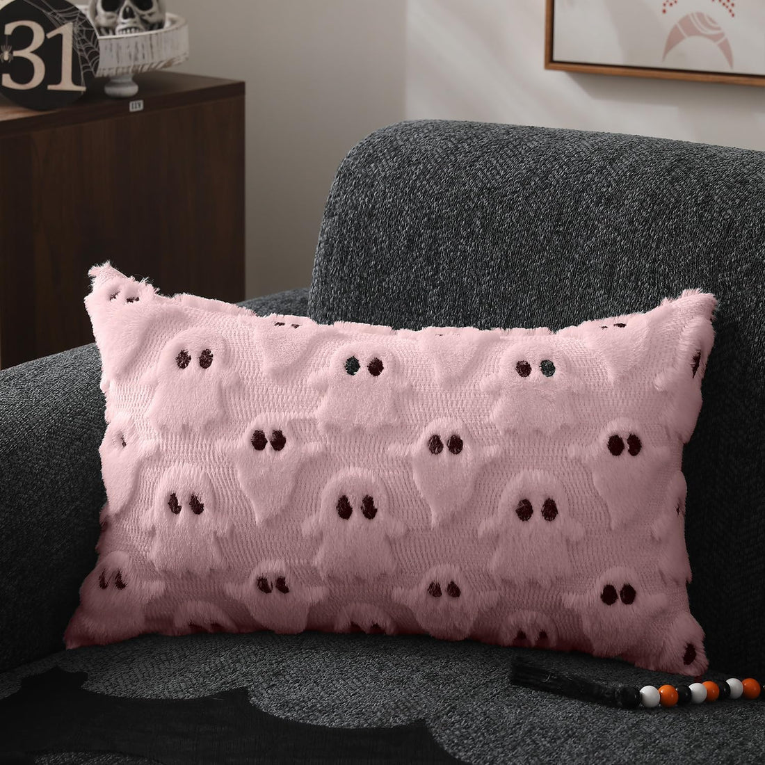 DFXSZ Halloween Ghost Pillow Covers – Set of 2 - DFXSZ Halloween Ghost Pillow Covers – Set of 2