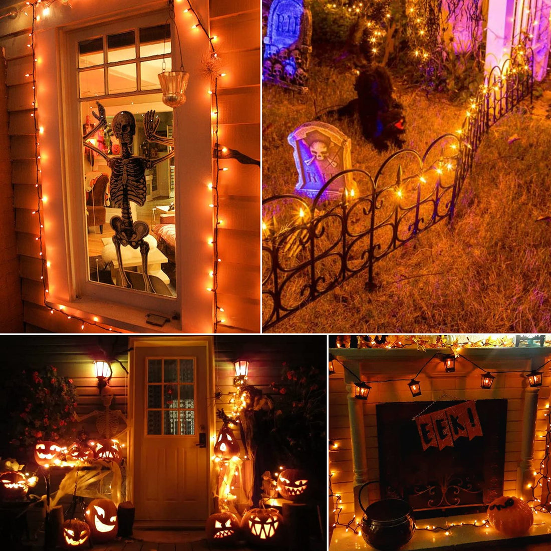 Minetom 25FT Halloween Purple String Lights - Minetom 25FT Halloween Purple String Lights