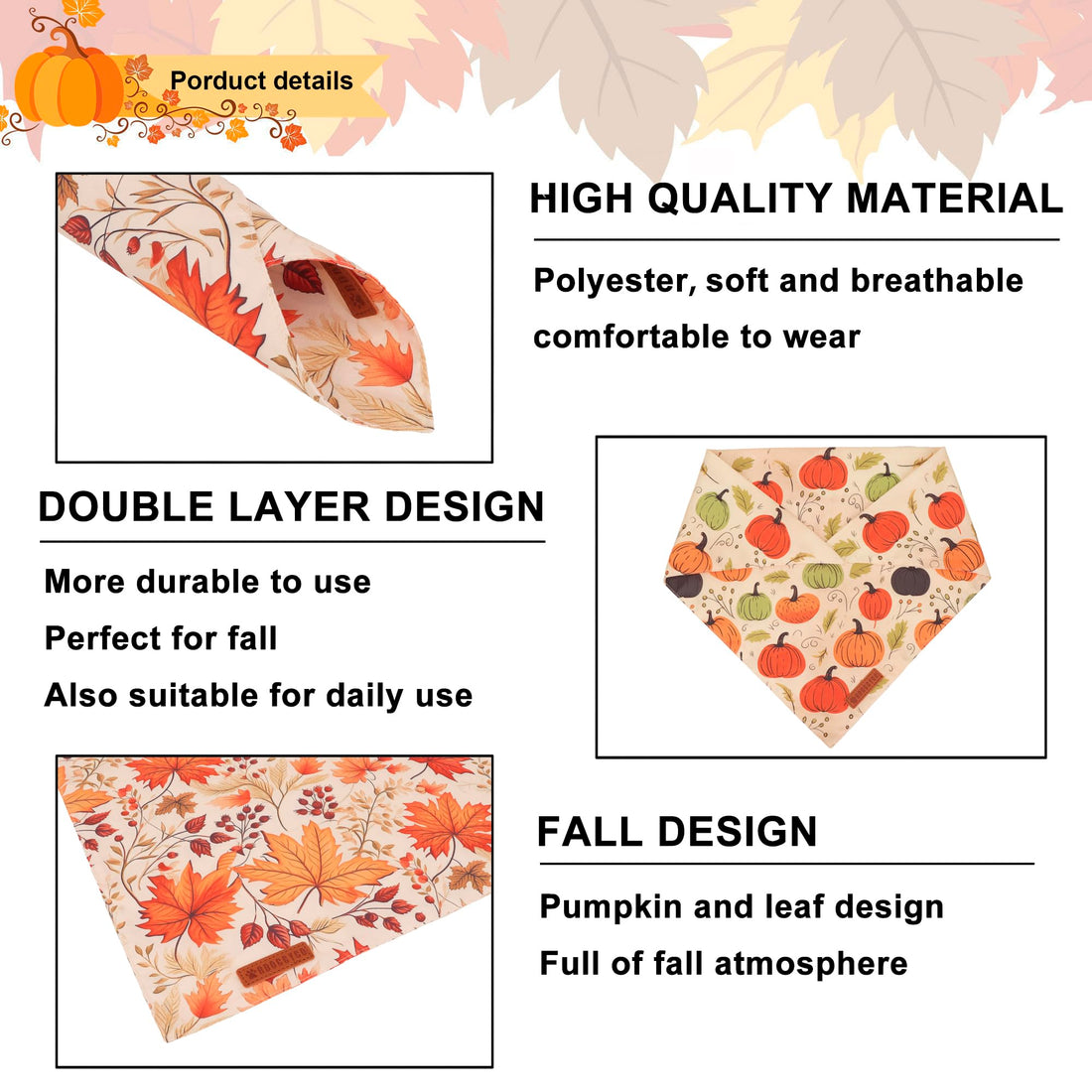 ADOGGYGO Halloween Dog Bandana - ADOGGYGO Halloween Dog Bandana