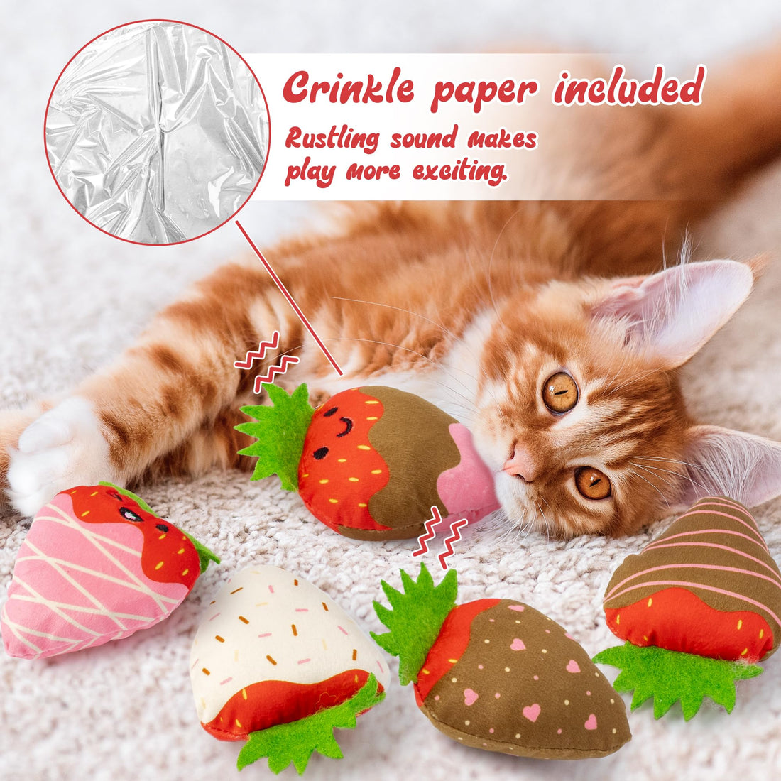 MALLMALL6 Halloween Catnip Toys – 5pcs Pumpkin Teething Set for Kittens & Cats - MALLMALL6 Halloween Catnip Toys – 5pcs Pumpkin Teething Set for Kittens & Cats