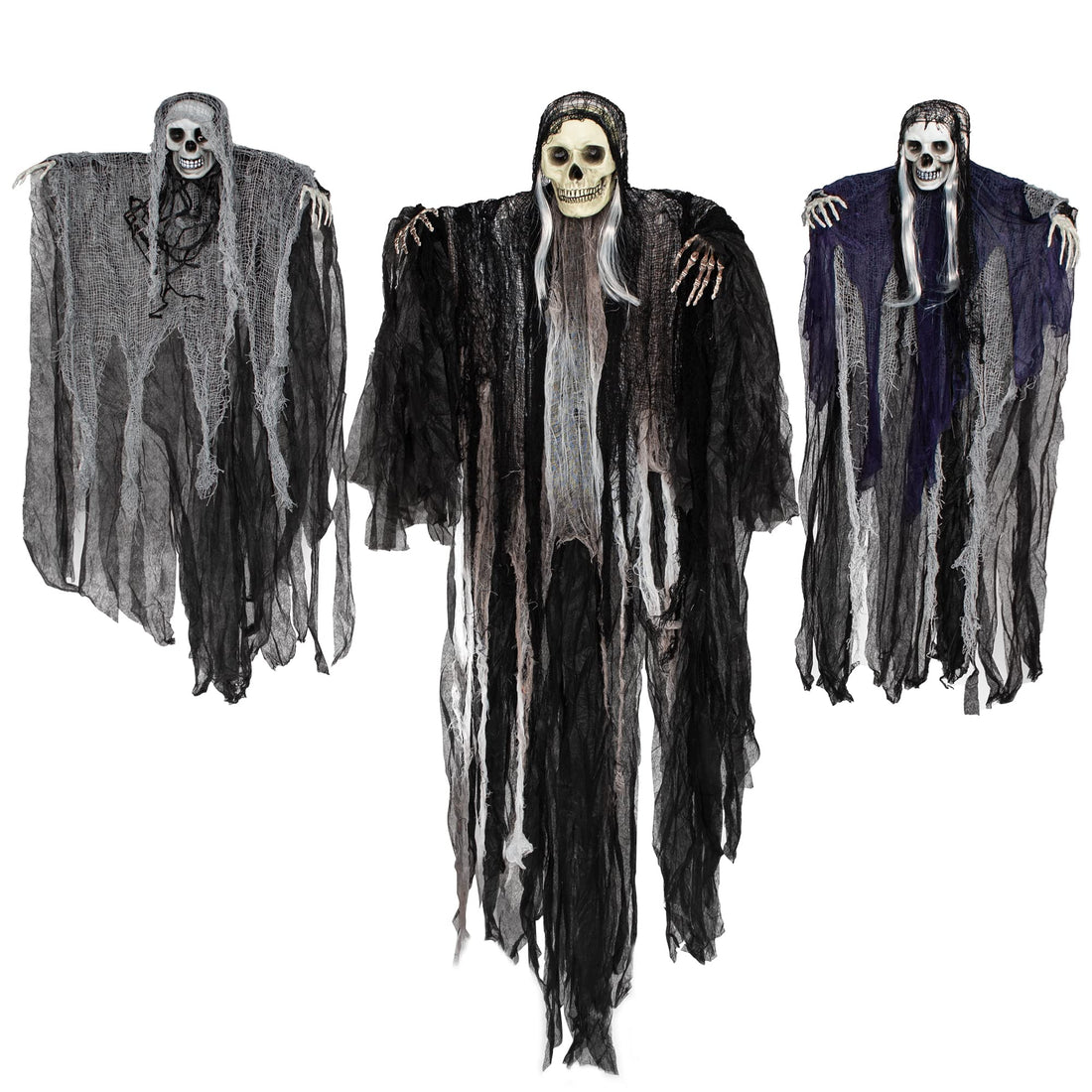 JOYIN 3-Pack Hanging Skeleton Ghosts - JOYIN 3-Pack Hanging Skeleton Ghosts