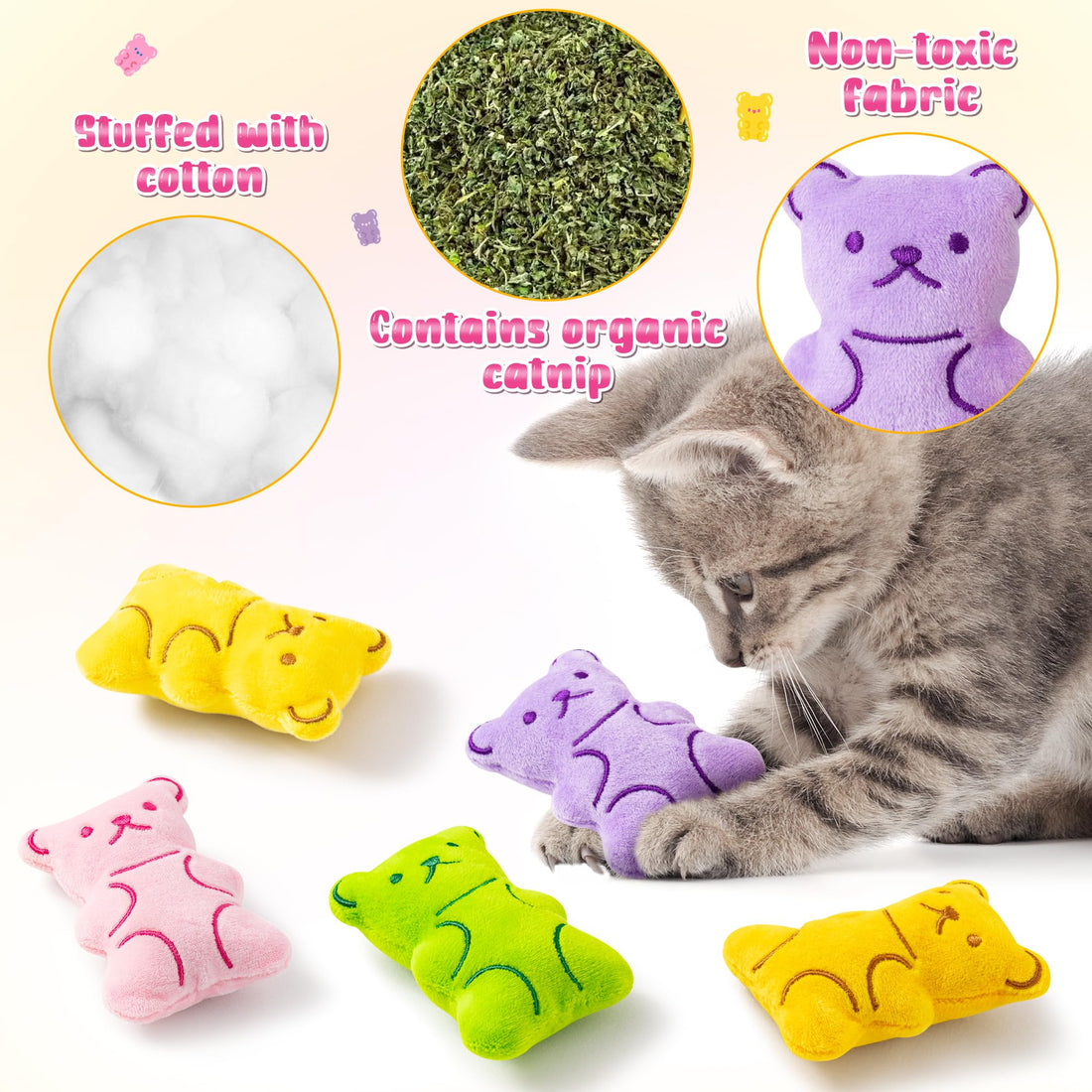 MALLMALL6 Halloween Catnip Toys – 5pcs Pumpkin Teething Set for Kittens & Cats - MALLMALL6 Halloween Catnip Toys – 5pcs Pumpkin Teething Set for Kittens & Cats
