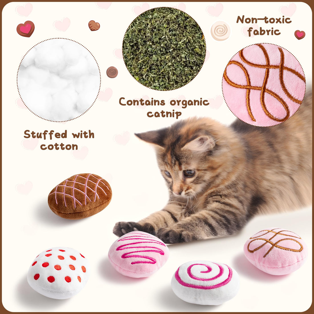 MALLMALL6 Halloween Catnip Toys – 5pcs Pumpkin Teething Set for Kittens & Cats - MALLMALL6 Halloween Catnip Toys – 5pcs Pumpkin Teething Set for Kittens & Cats