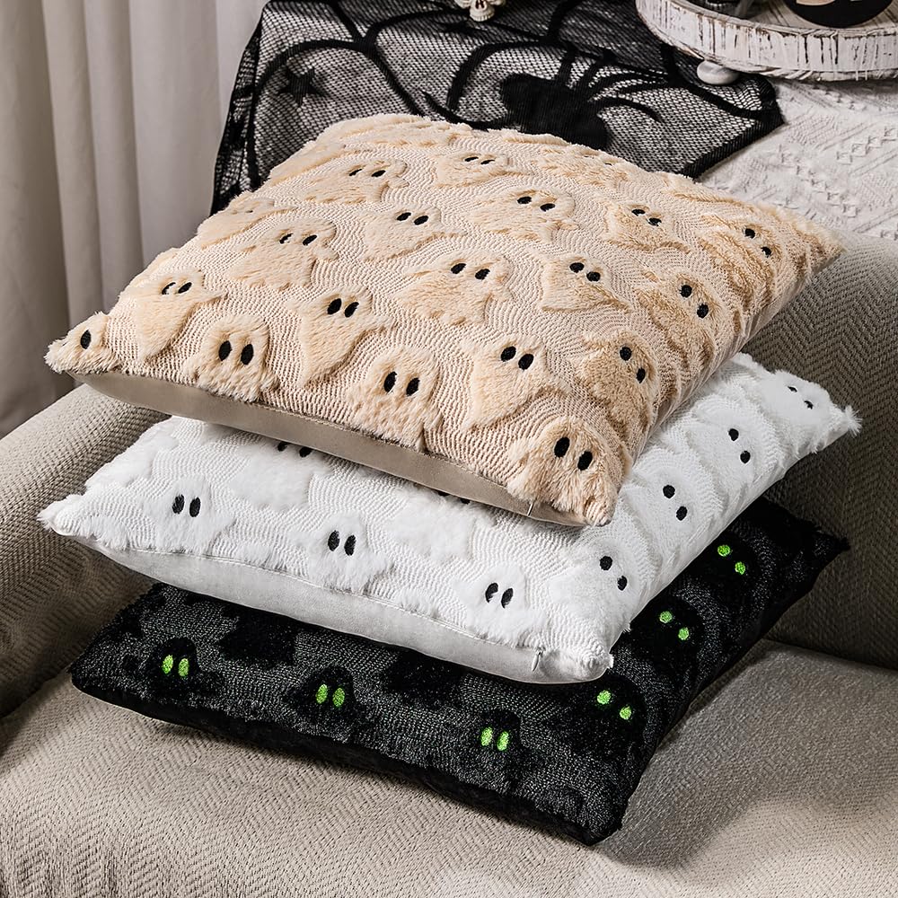 DFXSZ Halloween Ghost Pillow Covers – Set of 2 - DFXSZ Halloween Ghost Pillow Covers – Set of 2