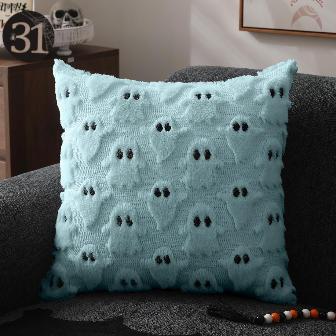 DFXSZ Halloween Ghost Pillow Covers – Set of 2 - DFXSZ Halloween Ghost Pillow Covers – Set of 2