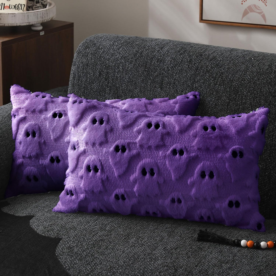 DFXSZ Halloween Ghost Pillow Covers – Set of 2 - DFXSZ Halloween Ghost Pillow Covers – Set of 2