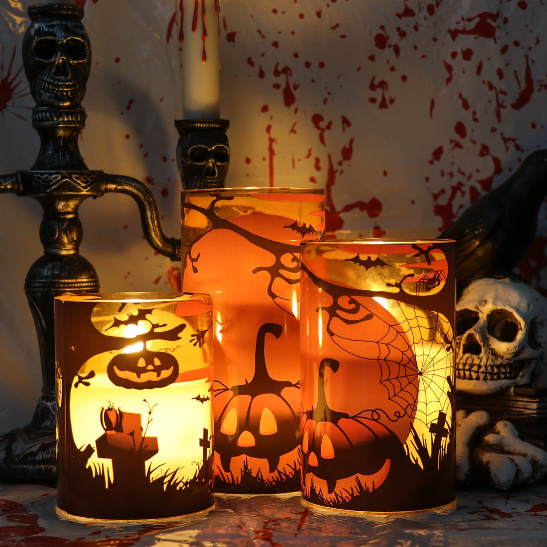 Eldnacele Halloween Flameless LED Candles - Eldnacele Halloween Flameless LED Candles