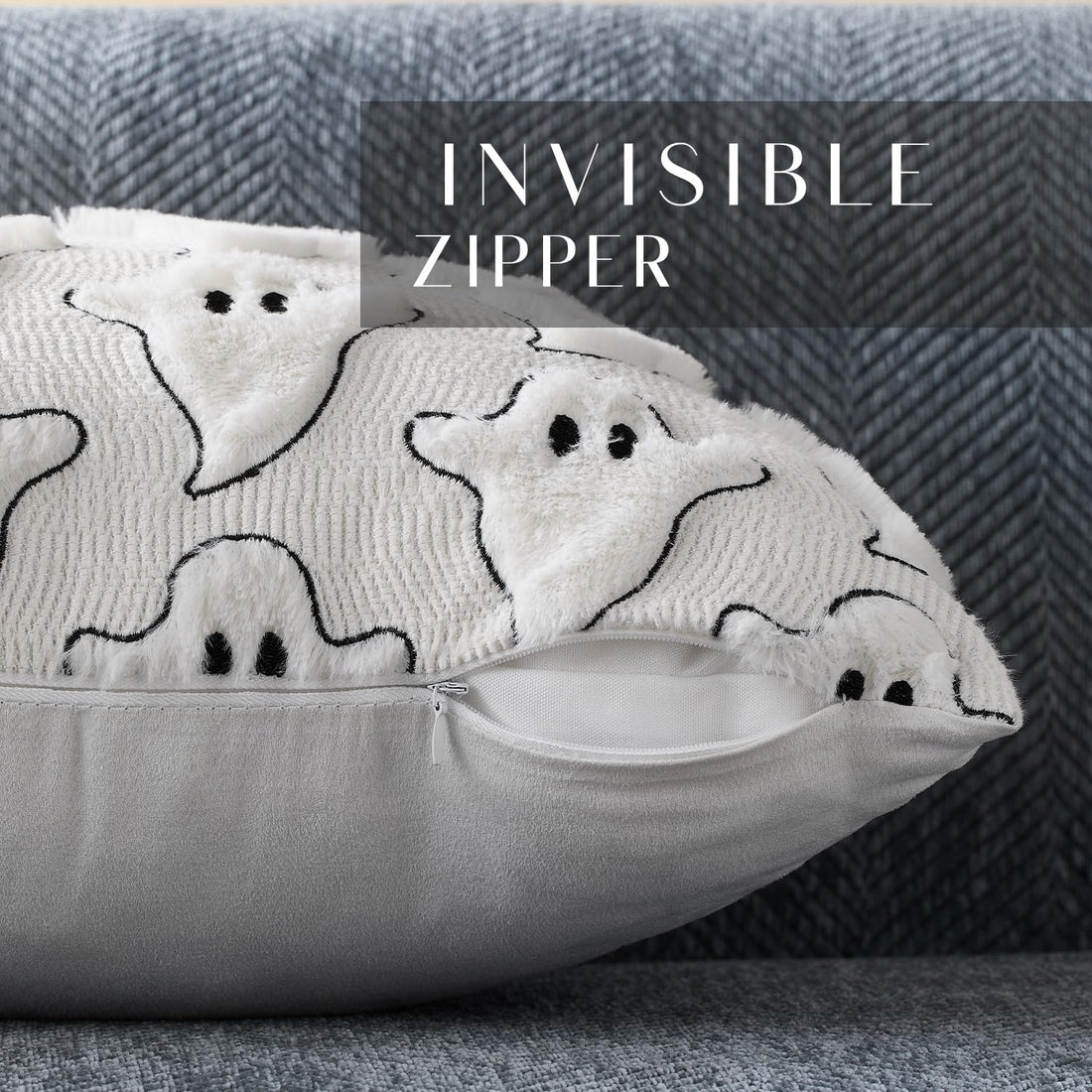 DFXSZ Halloween Ghost Pillow Covers – Set of 2 - DFXSZ Halloween Ghost Pillow Covers – Set of 2