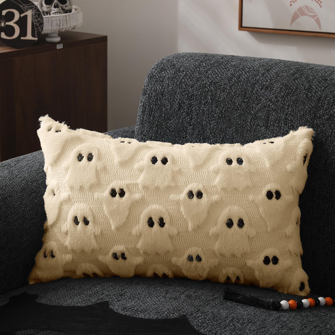 DFXSZ Halloween Ghost Pillow Covers – Set of 2 - DFXSZ Halloween Ghost Pillow Covers – Set of 2