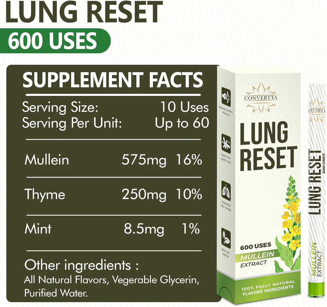 Lung Detox Mullein Diffuser Pen - Lung Detox Mullein Diffuser Pen