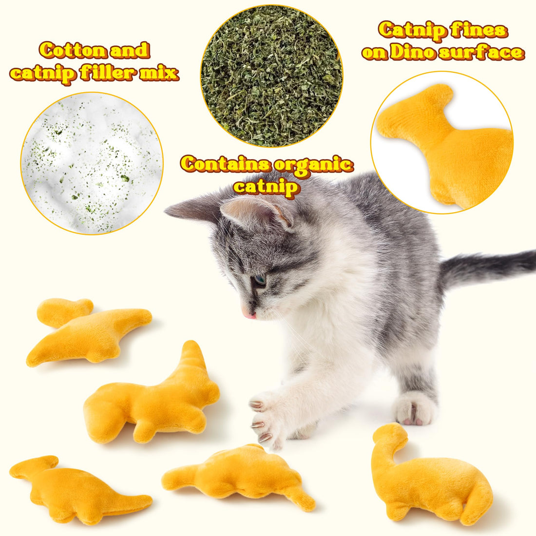 MALLMALL6 Halloween Catnip Toys – 5pcs Pumpkin Teething Set for Kittens & Cats - MALLMALL6 Halloween Catnip Toys – 5pcs Pumpkin Teething Set for Kittens & Cats