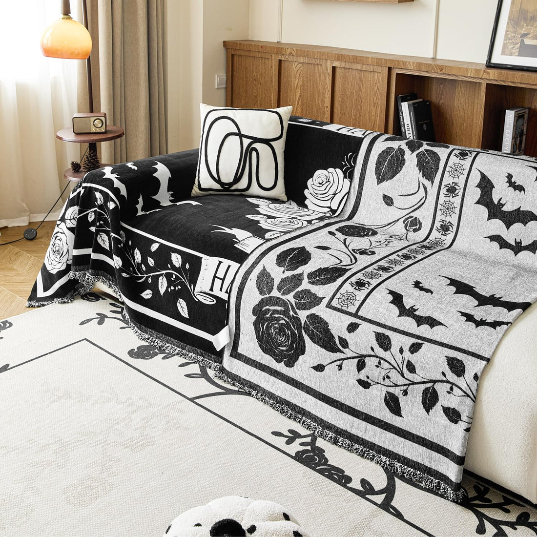 EVENHUG Halloween Reversible Sofa Cover - EVENHUG Halloween Reversible Sofa Cover