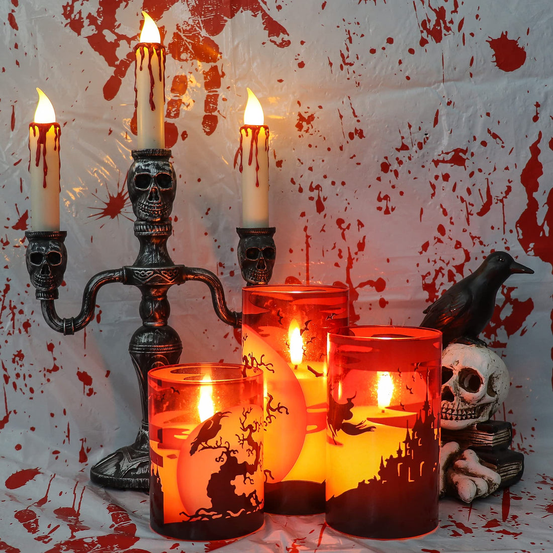 Eldnacele Halloween Flameless LED Candles - Eldnacele Halloween Flameless LED Candles