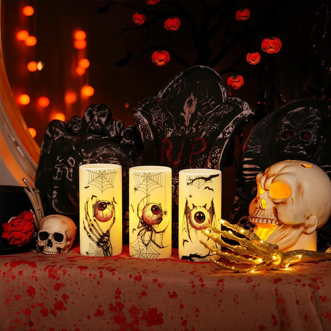 Eldnacele Halloween Flameless LED Candles - Eldnacele Halloween Flameless LED Candles