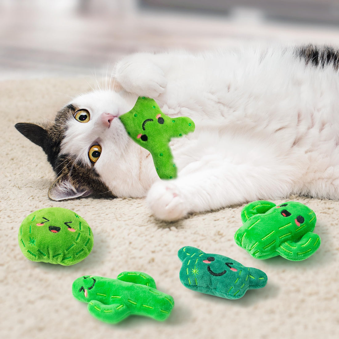 MALLMALL6 Halloween Catnip Toys – 5pcs Pumpkin Teething Set for Kittens & Cats - MALLMALL6 Halloween Catnip Toys – 5pcs Pumpkin Teething Set for Kittens & Cats