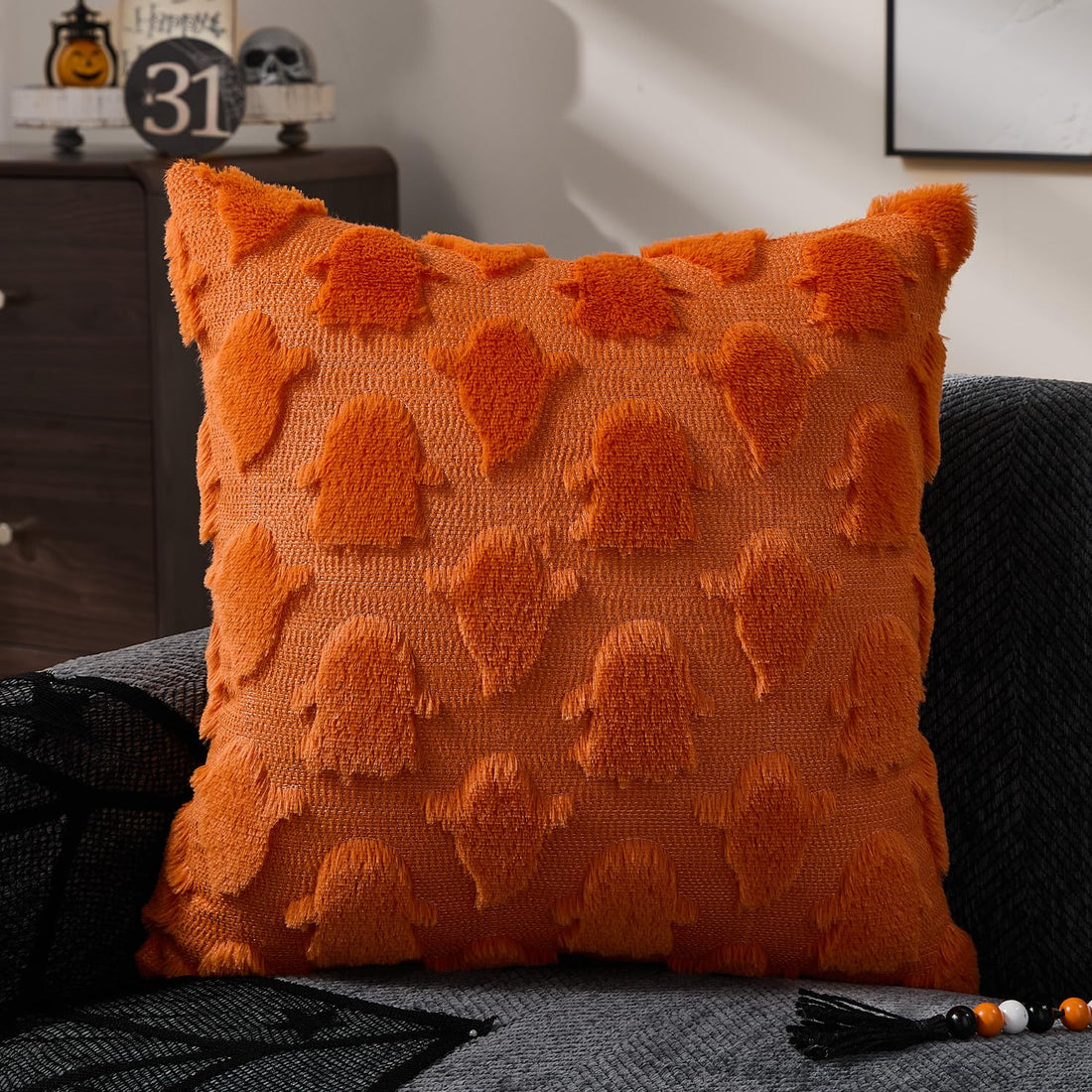 DFXSZ Halloween Ghost Pillow Covers – Set of 2 - DFXSZ Halloween Ghost Pillow Covers – Set of 2