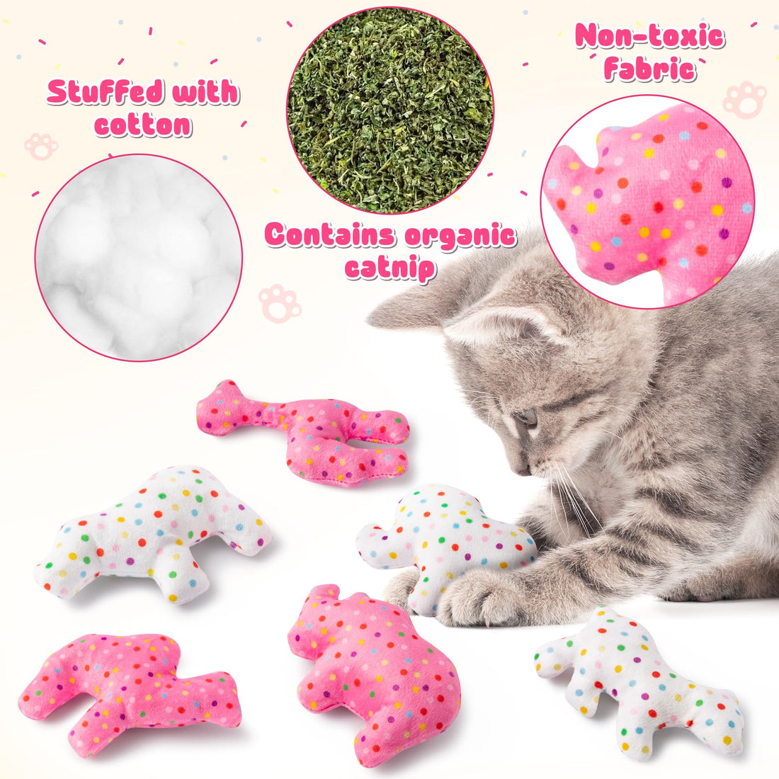 MALLMALL6 Halloween Catnip Toys – 5pcs Pumpkin Teething Set for Kittens & Cats - MALLMALL6 Halloween Catnip Toys – 5pcs Pumpkin Teething Set for Kittens & Cats