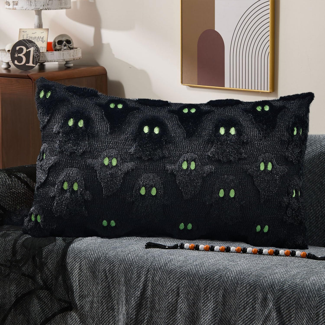 DFXSZ Halloween Ghost Pillow Covers – Set of 2 - DFXSZ Halloween Ghost Pillow Covers – Set of 2