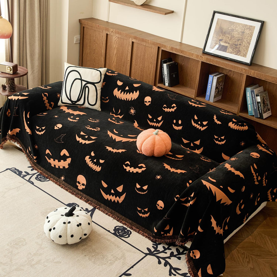 EVENHUG Halloween Reversible Sofa Cover - EVENHUG Halloween Reversible Sofa Cover