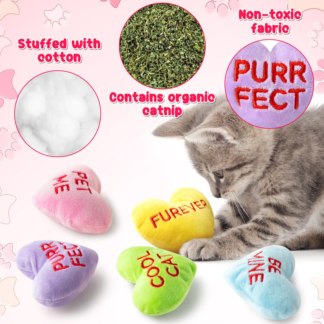 MALLMALL6 Halloween Catnip Toys – 5pcs Pumpkin Teething Set for Kittens & Cats - MALLMALL6 Halloween Catnip Toys – 5pcs Pumpkin Teething Set for Kittens & Cats