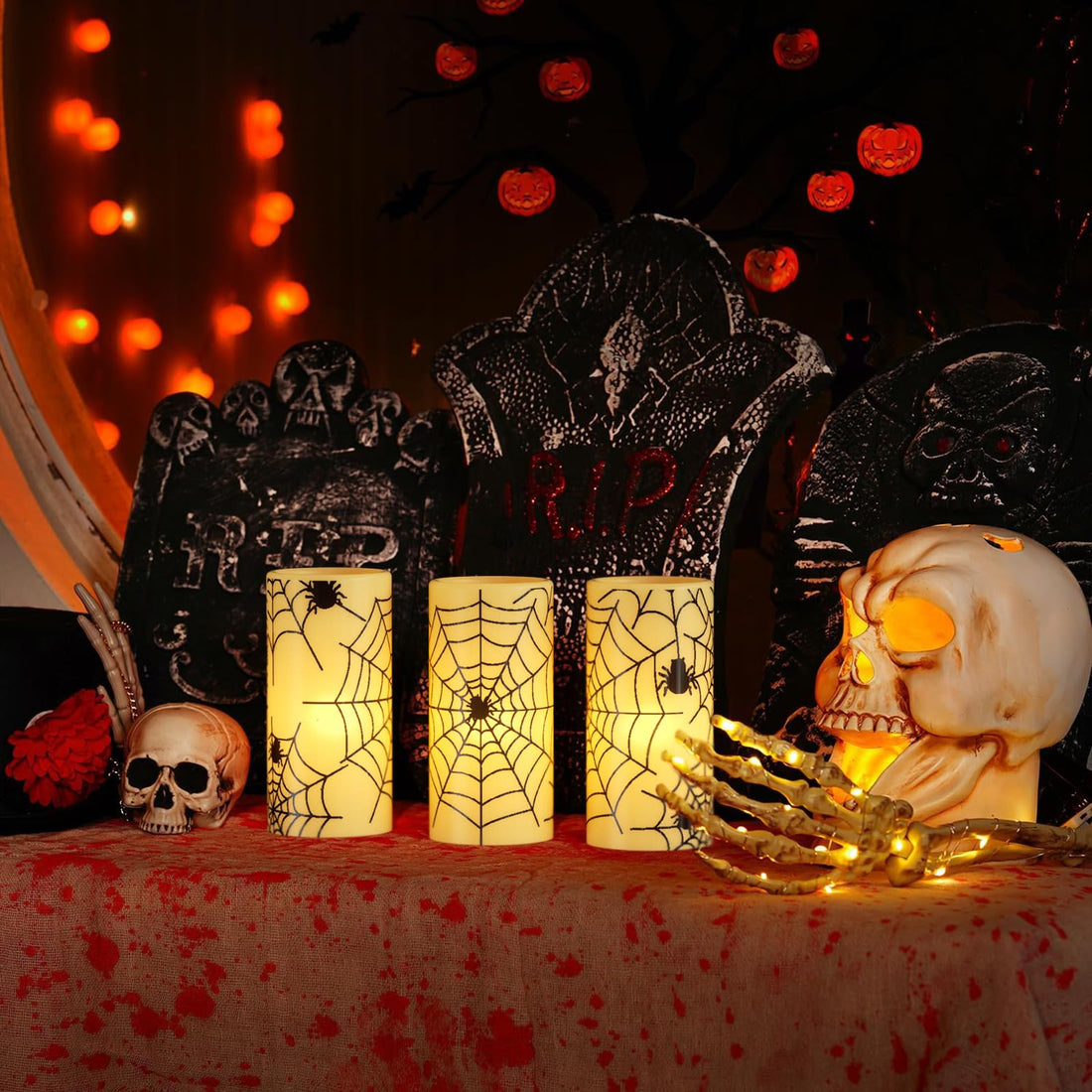 Eldnacele Halloween Flameless LED Candles - Eldnacele Halloween Flameless LED Candles