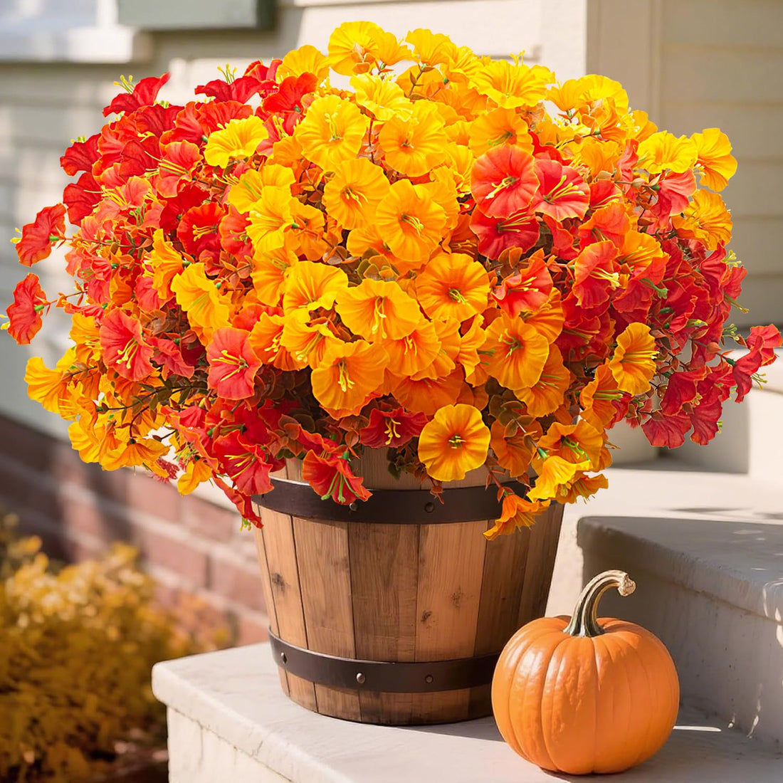 Grunyia 16 PCS Outdoor Fall Artificial Flower - Grunyia 16 PCS Outdoor Fall Artificial Flower