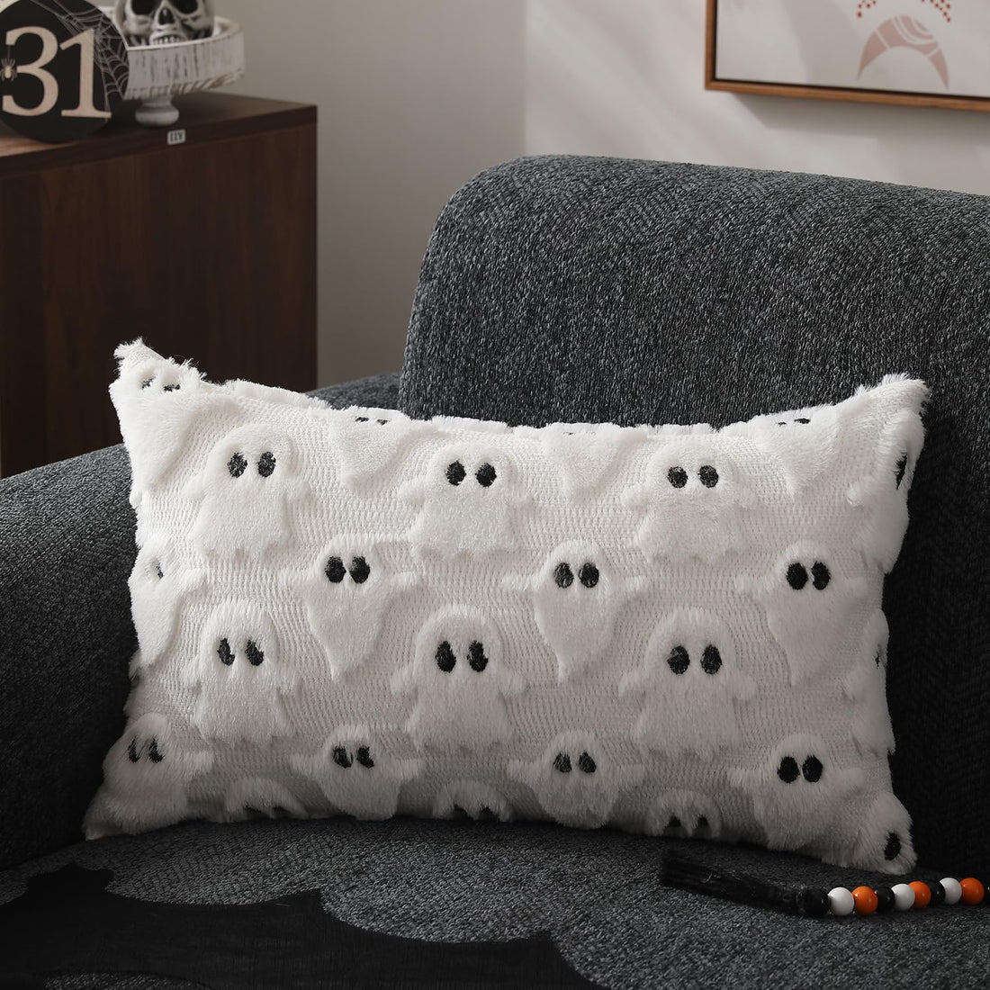 DFXSZ Halloween Ghost Pillow Covers – Set of 2 - DFXSZ Halloween Ghost Pillow Covers – Set of 2