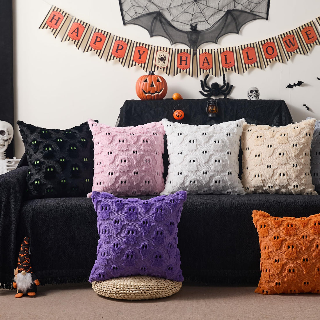 DFXSZ Halloween Ghost Pillow Covers – Set of 2 - DFXSZ Halloween Ghost Pillow Covers – Set of 2