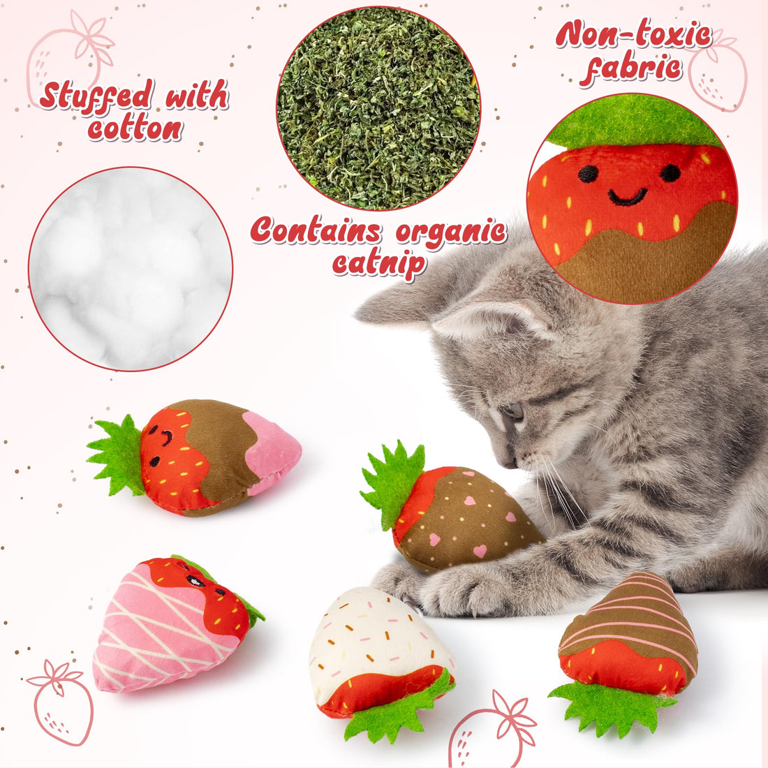 MALLMALL6 Halloween Catnip Toys – 5pcs Pumpkin Teething Set for Kittens & Cats - MALLMALL6 Halloween Catnip Toys – 5pcs Pumpkin Teething Set for Kittens & Cats
