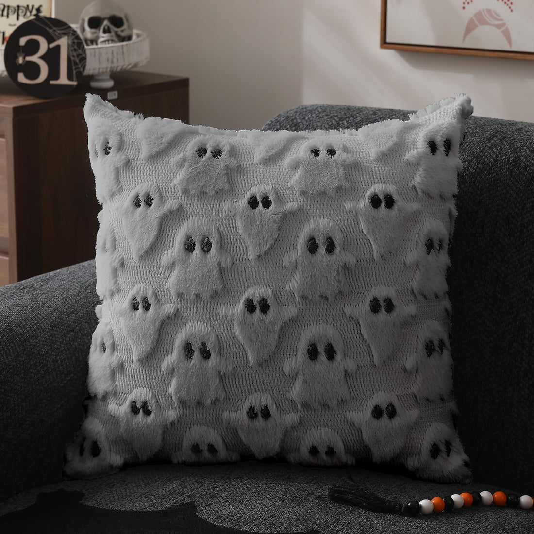 DFXSZ Halloween Ghost Pillow Covers – Set of 2 - DFXSZ Halloween Ghost Pillow Covers – Set of 2