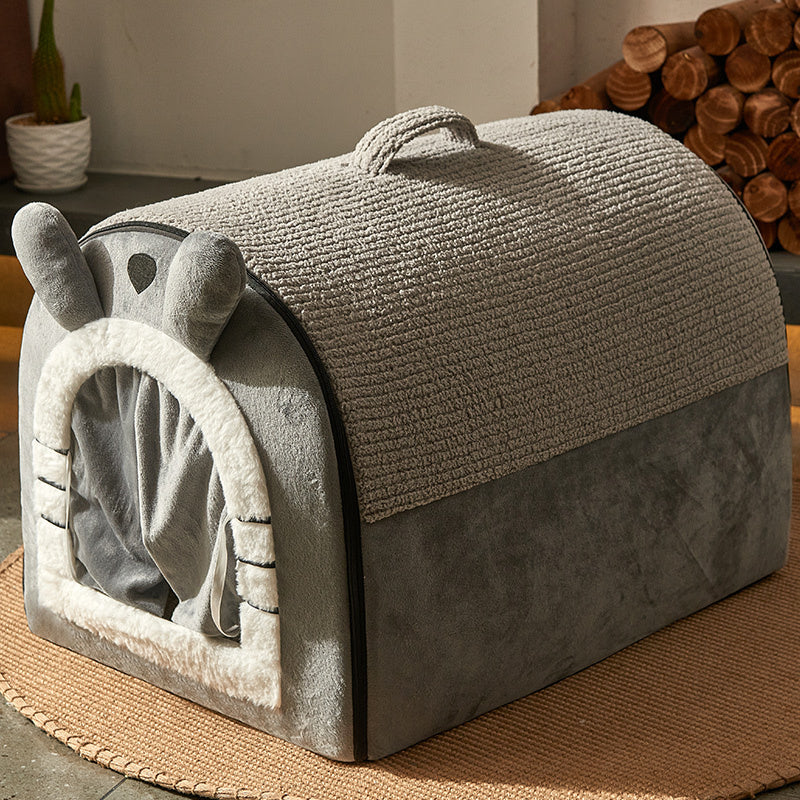 Cozy Four-Season Pet House with Handle - Cozy Four-Season Pet House with Handle