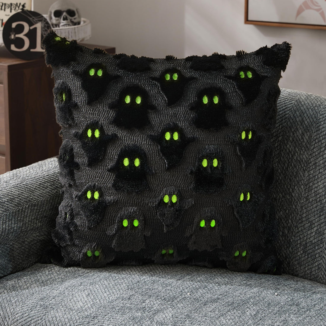 DFXSZ Halloween Ghost Pillow Covers – Set of 2 - DFXSZ Halloween Ghost Pillow Covers – Set of 2