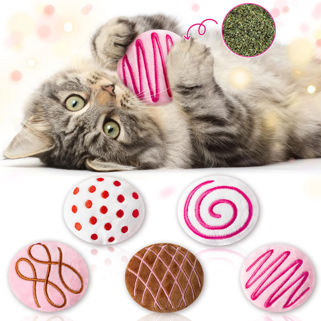 MALLMALL6 Halloween Catnip Toys – 5pcs Pumpkin Teething Set for Kittens & Cats - MALLMALL6 Halloween Catnip Toys – 5pcs Pumpkin Teething Set for Kittens & Cats