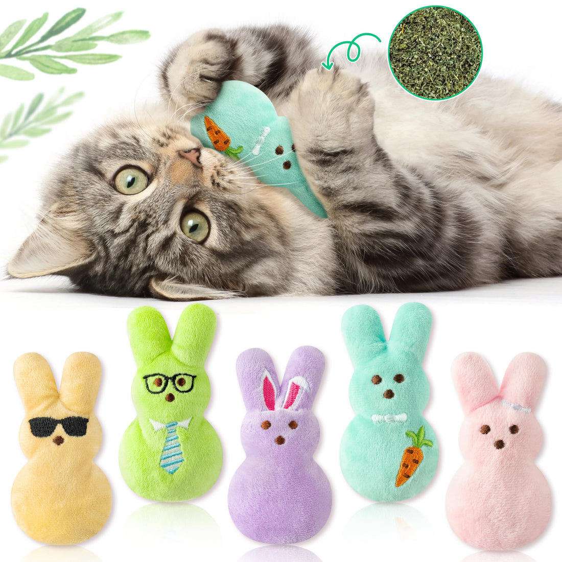 MALLMALL6 Halloween Catnip Toys – 5pcs Pumpkin Teething Set for Kittens & Cats - MALLMALL6 Halloween Catnip Toys – 5pcs Pumpkin Teething Set for Kittens & Cats