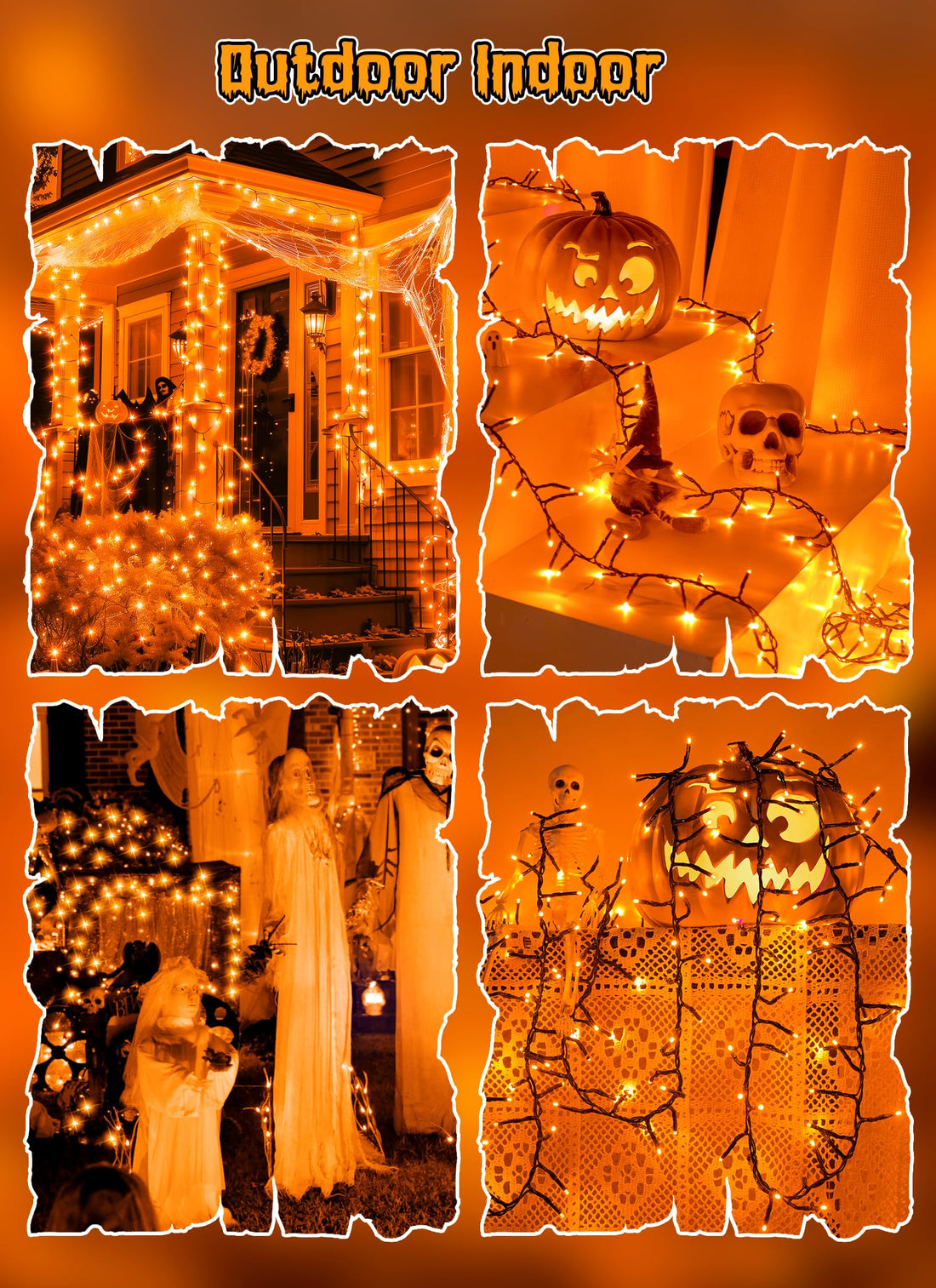 Brightown Battery Operated Halloween Lights Outdoor - Brightown Battery Operated Halloween Lights Outdoor
