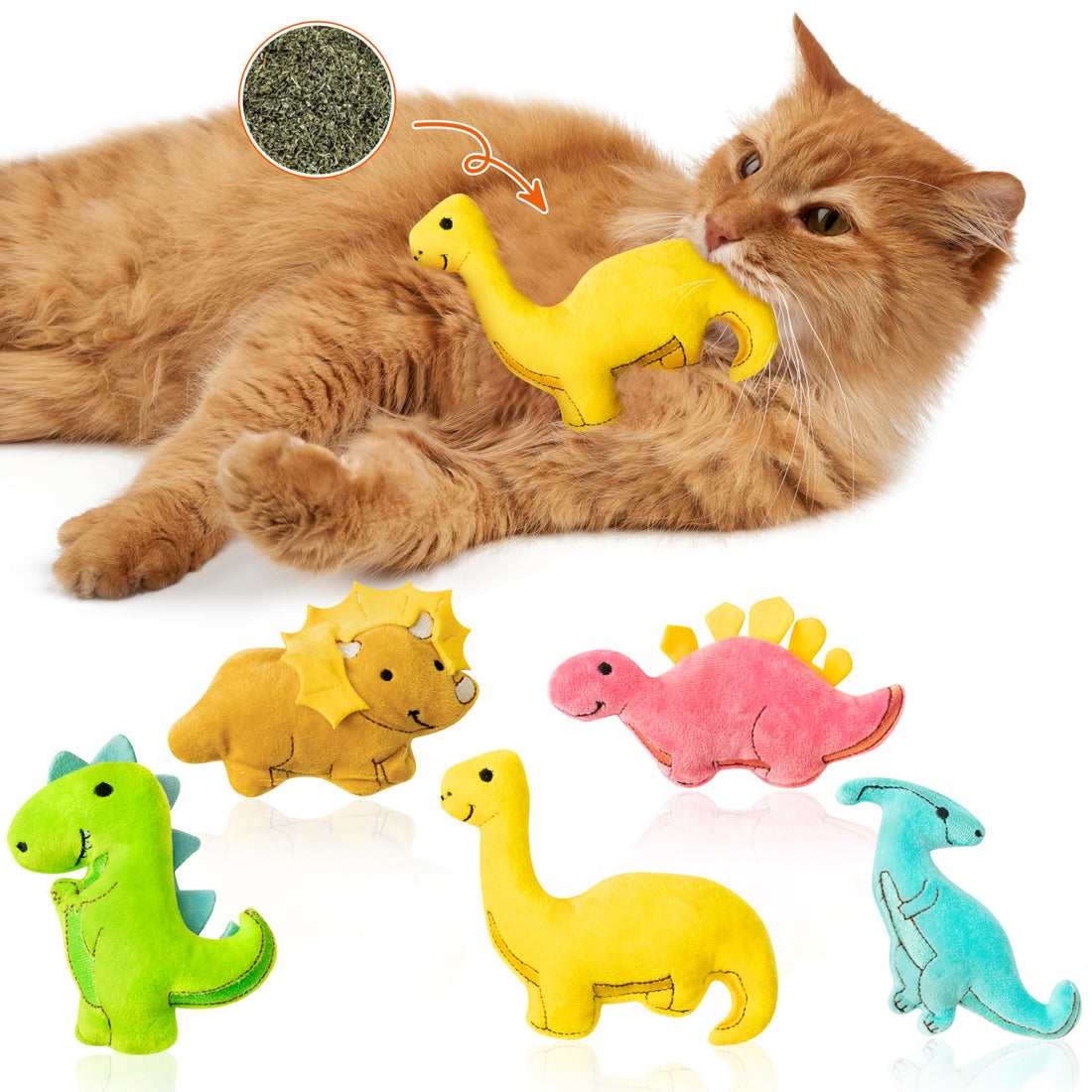 MALLMALL6 Halloween Catnip Toys – 5pcs Pumpkin Teething Set for Kittens & Cats - MALLMALL6 Halloween Catnip Toys – 5pcs Pumpkin Teething Set for Kittens & Cats