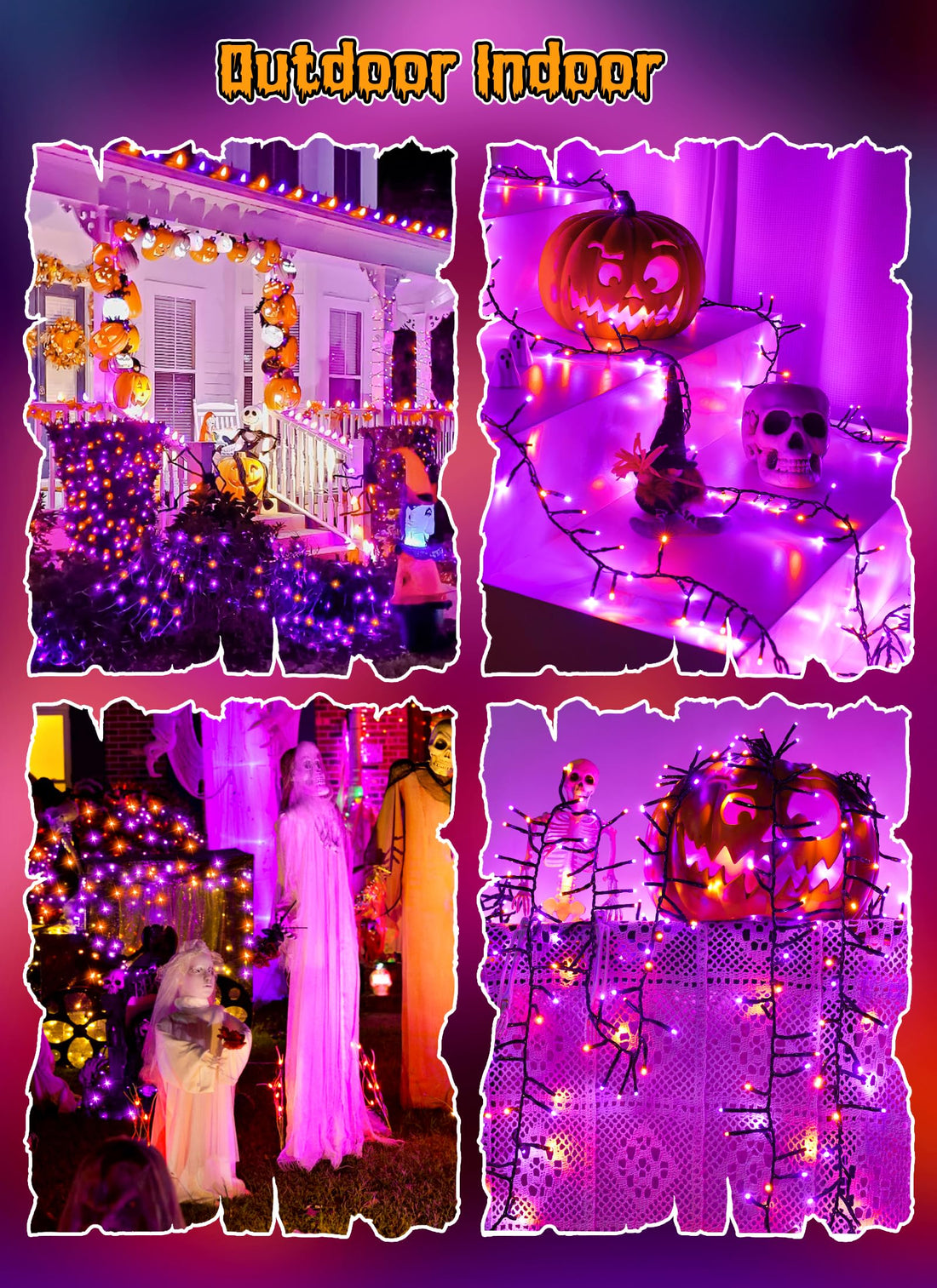 Brightown Battery Operated Halloween Lights Outdoor - Brightown Battery Operated Halloween Lights Outdoor